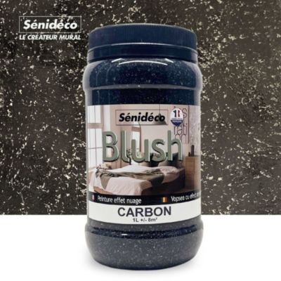 Peinture décorative effet nuage - BLUSH 1L pour 8m² coloris Carbone