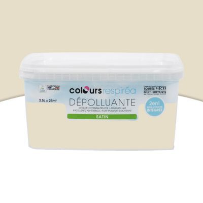 Peinture murs et boiseries Dulux Valentine Color Resist sable naturel satin  0,75L | Castorama