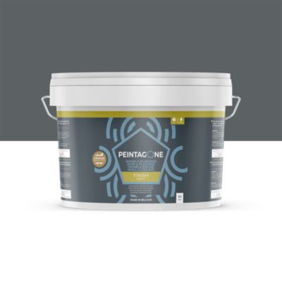 Peinture de finition lessivable pour murs & plafonds intérieurs - Finish Matt, 2,5 l, Coal Grey (PE166)