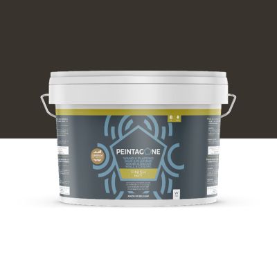 Peinture de finition lessivable pour murs & plafonds intérieurs - Finish Matt, 2,5 l, Jazz (PE018)