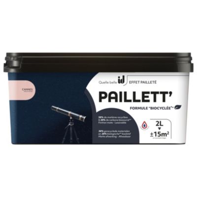 Peinture de finition mate paillettée PAILLETT 2L  CANNES - ID Paris