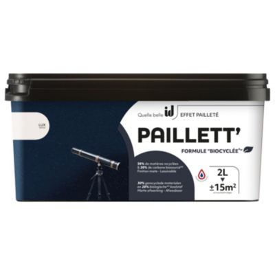 Peinture de finition mate paillettée PAILLETT 2L LUX  - ID Paris