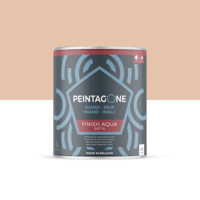 Peinture de finition très lessivable pour murs intérieurs - Finish Aqua Satin, 1 l, California Love (PE098)
