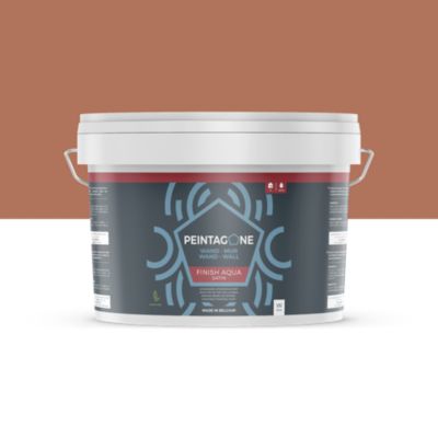 Peinture de finition très lessivable pour murs intérieurs - Finish Aqua Satin, 2,5 l, Victory (PE099)