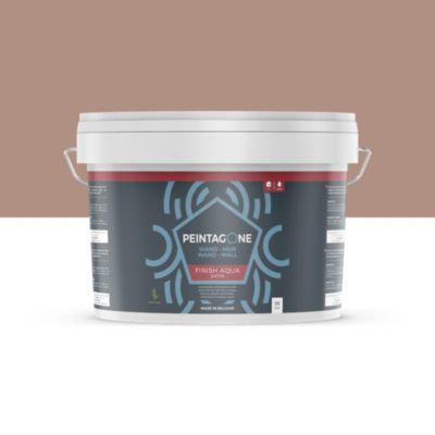 Peinture de finition très lessivable pour murs intérieurs - Finish Aqua Satin, 2,5 l, Wild (PE190)