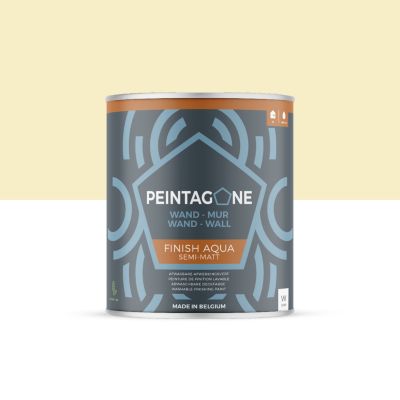 Peinture de finition très lessivable pour murs intérieurs - Finish Aqua Semi-Matt, 1 l, Ginger Juice (PE031)