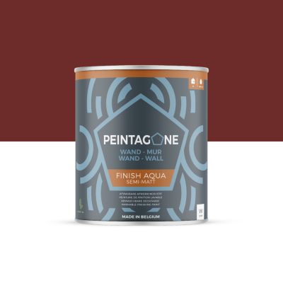 Peinture de finition très lessivable pour murs intérieurs - Finish Aqua Semi-Matt, 1 l, Rock 'n' Roll (PE108)