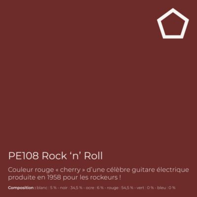 Peinture de finition très lessivable pour murs intérieurs - Finish Aqua Semi-Matt, 1 l, Rock 'n' Roll (PE108)