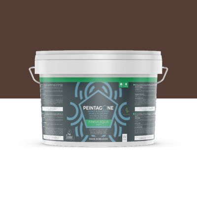 Peinture de finition très lessivable pour murs & plafonds int. - Finish Aqua Matt, 2,5 l, Organic Wine (PE191)