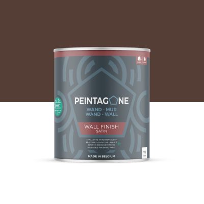 Peinture de finition ultralessivable pour murs int. & ext. - Wall Finish Satin, 1 l, Organic Wine (PE191)