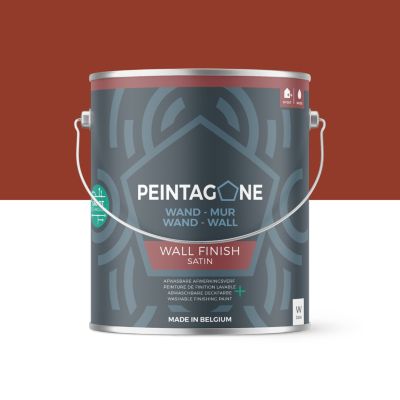 Peinture de finition ultralessivable pour murs int. & ext. - Wall Finish Satin, 2,5 l, Flamenco (PE107)