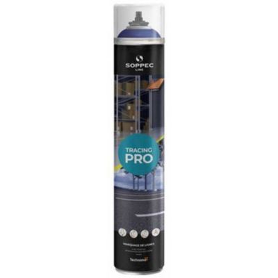 Peinture de marquage au sol TRACING PRO système PureSPRAY bleu RAL 5017 aérosol 750ml - SOPPEC - 152001O