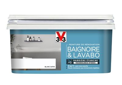 Peinture De Renovation Baignoire V33 Blanc Satin 1l Castorama