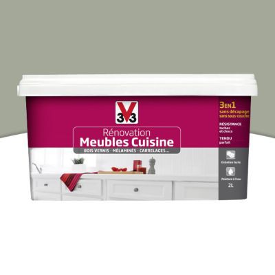 Peinture De Renovation Meubles Cuisine V33 Vert Sauge Satin 2l Castorama