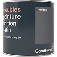 Peinture de rénovation meubles GoodHome gris Meriden satin 0,5L