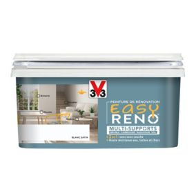 Peinture de rénovation multi-supports V33 Easy Reno blanc satin 2L