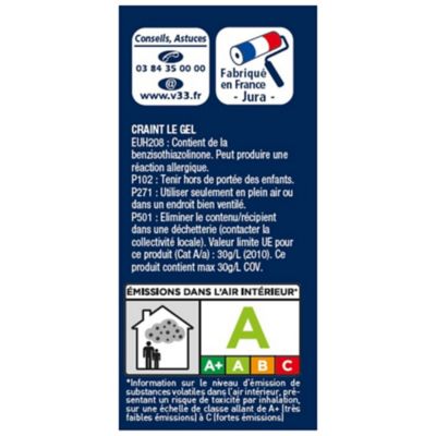 Peinture De Renovation Multi Supports V33 Mask Color Bleu Canard Mat 2 5l Castorama