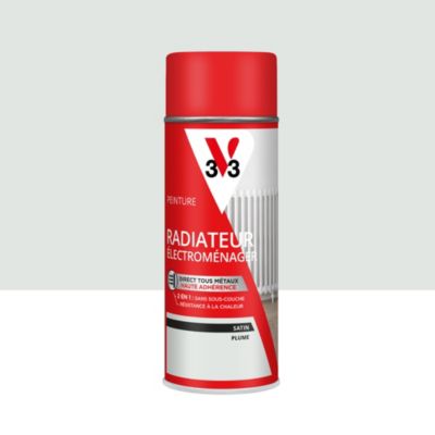 Peinture de rénovation aérosol radiateur électroménager V33 beige plume satin 400ml