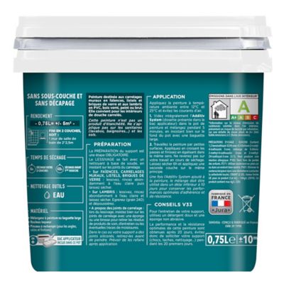 Peinture de rénovation faïence et lambris V33 taupe satin 750ml