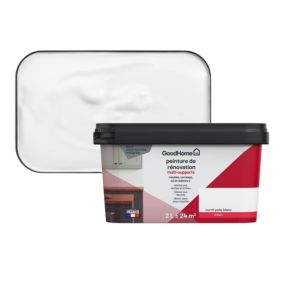 Peinture de rénovation GoodHome multi-supports brillant blanc blanc North Pole 2L