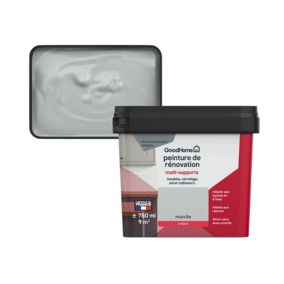 Peinture de rénovation GoodHome multi-supports brillant gris Melville 750ml