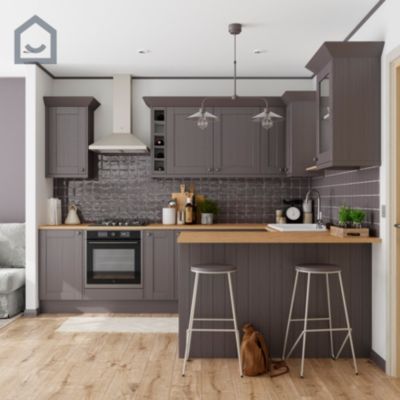 Peinture de rénovation GoodHome multi-supports brillant gris Pasadena 750ml
