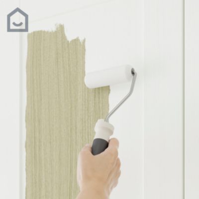 Peinture de rénovation GoodHome multi-supports satin blanc Alberta 2L