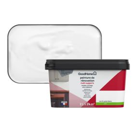 Peinture de rénovation GoodHome multi-supports satin blanc blanc North Pole 2L