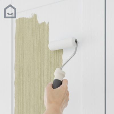 Peinture de rénovation GoodHome multi-supports satin blanc Whistler 2L