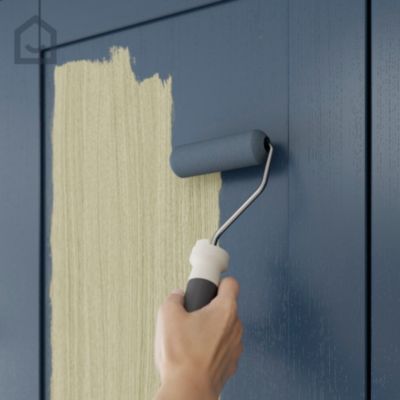 Peinture de rénovation GoodHome multi-supports satin bleu Vence 50ml