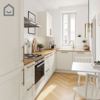 Peinture de rénovation GoodHome multi-supports satin crème Valdez 2L