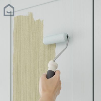 Peinture de rénovation GoodHome multi-supports satin gris Brooklyn 50ml