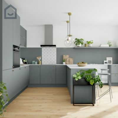 Peinture de rénovation GoodHome multi-supports satin gris Hamilton 50ml