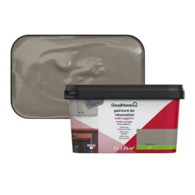 Peinture de rénovation GoodHome multi-supports satin marron Caracas 2L