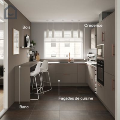 Peinture de rénovation GoodHome multi-supports satin marron Córdoba 2L