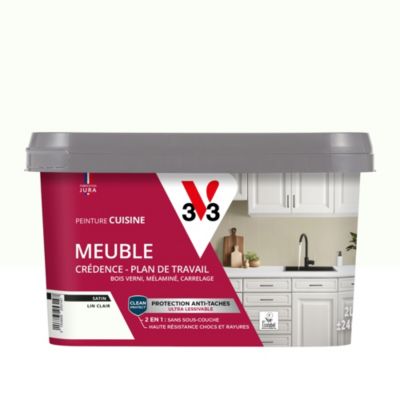Peinture de rénovation meuble cuisine V33 beige lin clair satin 2L