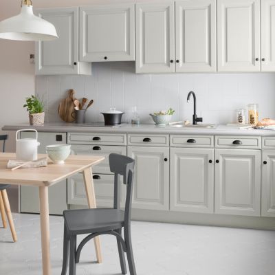 Peinture de rénovation meuble cuisine V33 beige voile de coton satin 750ml