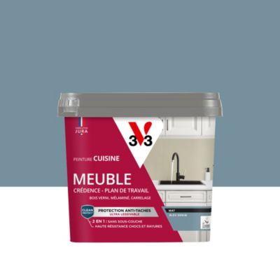Peinture de rénovation meuble cuisine V33 bleu denim mat 750ml
