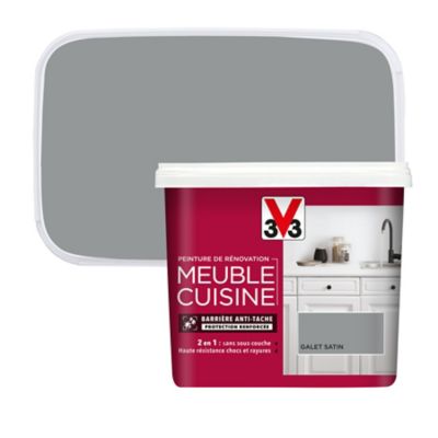 Peinture de rénovation meuble cuisine V33 galet satin 750ml