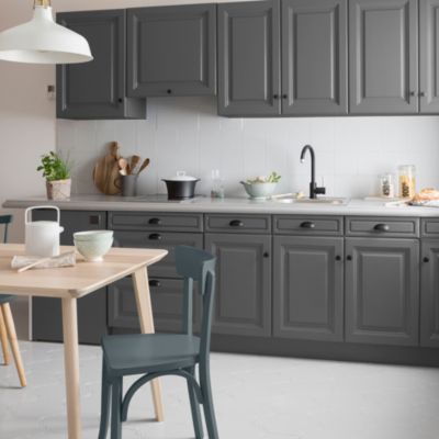 Peinture de rénovation meuble cuisine V33 gris anthracite satin 750ml