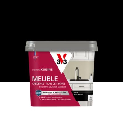 Peinture de rénovation meuble cuisine V33 noir absolu satin 0,75L
