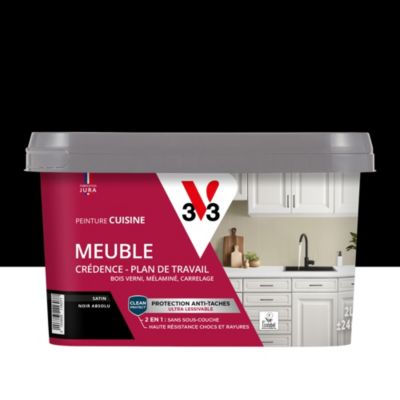 Peinture de rénovation meuble cuisine V33 noir absolu satin 2L