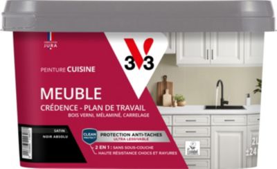 Peinture de rénovation meuble cuisine V33 noir absolu satin 2L