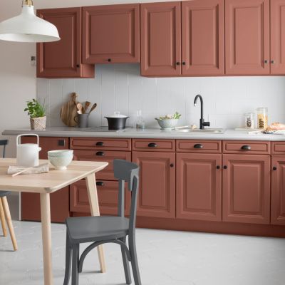 Peinture de rénovation meuble cuisine V33 terracotta ocré mat 2L