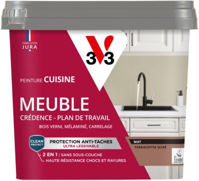 Peinture de rénovation meuble cuisine V33 terracotta ocré mat 750ml