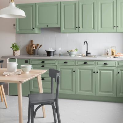 Peinture de rénovation meuble cuisine V33 vert sauge satin 750ml