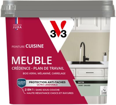 Peinture de rénovation meuble cuisine V33 vert sauge satin 750ml — free download