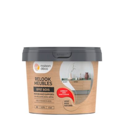 Peinture de rénovation meuble Maison Déco Relook effet bois 0,375L