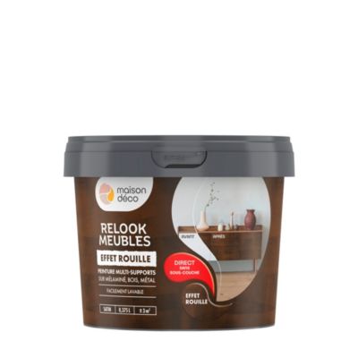 Peinture de rénovation meuble Maison Déco Relook effet rouille 0,375L