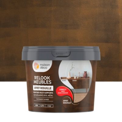 Peinture de rénovation meuble Maison Déco Relook effet rouille 0,375L